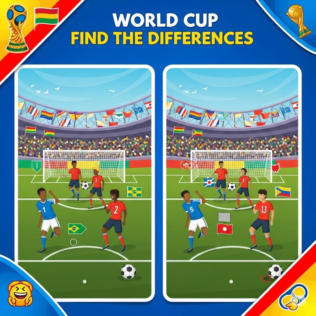 World Cup Find the Differences