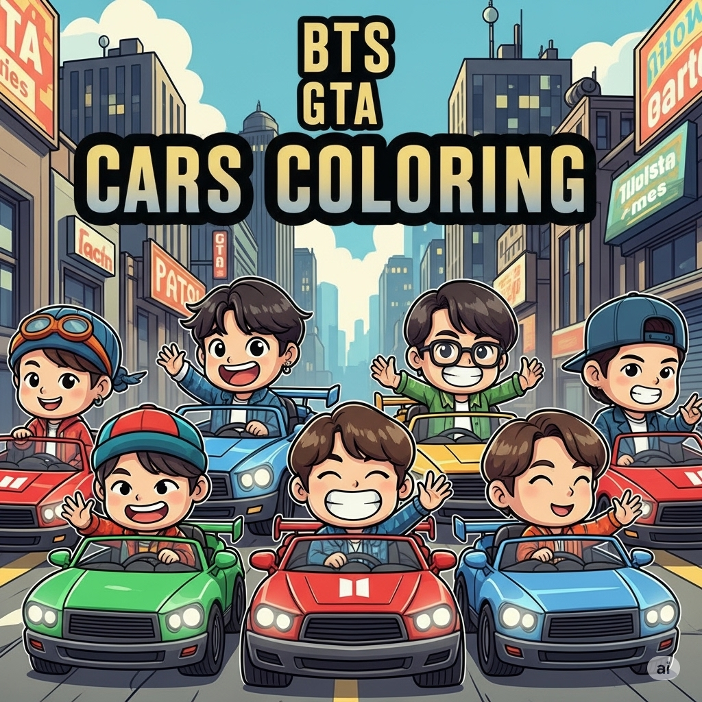 BTS GTA Cars Coloring
